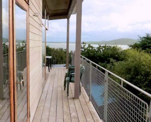 Hygge House Buncrana Inishowen - balcony with panoramic views